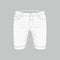 Men`s white denim shorts