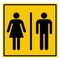 Men\\\'s and women\\\'s toilet sign
