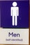 Men self-identified Washroom