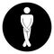 Men Symbol Sign,Vector Illustration, Isolated On White Background Label. EPS10