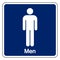 Men Symbol Sign,Vector Illustration, Isolated On White Background Label. EPS10