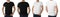 Men in t-shirts on background, closeup with back and front view. Mockup for design