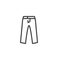 Men Trousers line icon