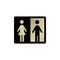 Men and women gender sign WC Toilet signage door plate icon