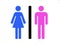 Men and Women; Restroom Symbol