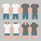 Men and Women t-shirt design template