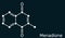 Menadione, menaphthone, provitamin molecule. It is called vitamin K3.  Structural chemical formula Skeletal chemical formula on