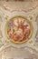 MENAGGIO, ITALY - MAY 8, 2015: The neobaroque fresco Last judgment in church chiesa di Santo Stefano by Luigi Tagliaferri