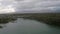 Menai Bridge and the Straits at sunset Isle of Anglesey North Wales