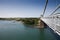 The Menai Strait bridge near the small town of Menai Bridge