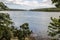 Menai Strait from shore on Anglesey, Wales, UK