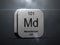 Mendelevium element from the periodic table