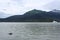 Mendenhall Lake and Rugged peaks, Juneau, Alaska