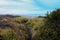 Mendocino California landscape view with ocean arch