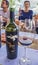 Mendoza, Argentina - Mar 2015 - wine is being enjoyed at Bodega Catena Zapata