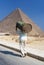 Menkaure pyramid in Giza, Egypt