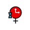 Menopause color icon vector illustration