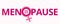 Menopause with gender symbol in pink color.