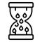 Menopause hourglass icon outline vector. Woman hormone