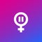 Menopause icon, climacteric vector symbol