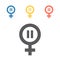 Menopause icon. Vector signs for web graphics