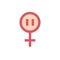 Menopause line icon, vector illustration