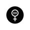 Menopause line icon, vector illustration