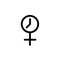 Menopause line icon, vector illustration