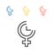 Menopause line icon. Vector signs for web graphics