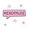 Menopause word concept