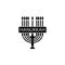 menorah candle icon. Element of hanukkah icon for mobile concept and web apps. Detailed menorah candle icon can be used for web an