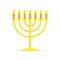 Menorah hanukkah icon. Vector illustration