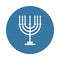 Menorah icon in Badge style