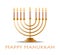 menorah icon happy hanukkah judaism religious holidays hebrew celebration concept candelabrum with candles