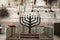 Menorah. Jewish hanukkah candle holder