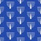 Menorah Seamless Pattern Hanukkah Background Print