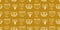 Menorah Seamless Pattern Hanukkah Background Print