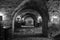 Menorah and tunnels at the Ceremonial Hall and Central Morgue of the former Jewish Ghetto at Terezin Czech Republic