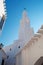 Menorca, Balearic Islands, Spain, Binibeca Vell, white, architecture, fishing village, skyline, bell tower, church, cross