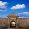 Menorca La Mola Castle door in Mahon at Balearics