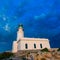 Menorca sunset at Faro de Caballeria Lighthouse