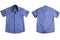 Mens blue shirt folded isolated  formal   trend  white background