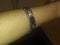Mens bracelet silver and black onyx