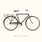 Mens Classic Dutch Bike, vector illustration