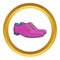 Mens classic shoes vector icon