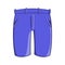 Mens classic shorts icon, cartoon style