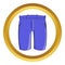 Mens classic shorts vector icon