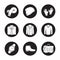 Mens clothes and accessories icons set