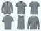 Mens clothing templates.