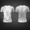 Mens fitting t-shirt 3d realistic vector mockup